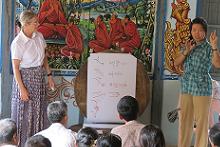 Halina Zaleski in Myanmar